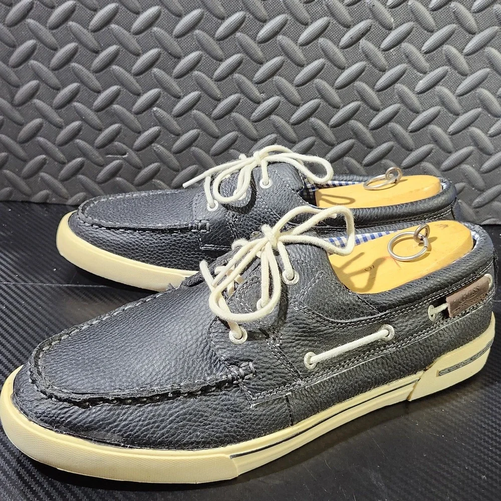 GH Bass Boat Shoes Mens 10 M Casual Slip On Loafers Black Size 13M